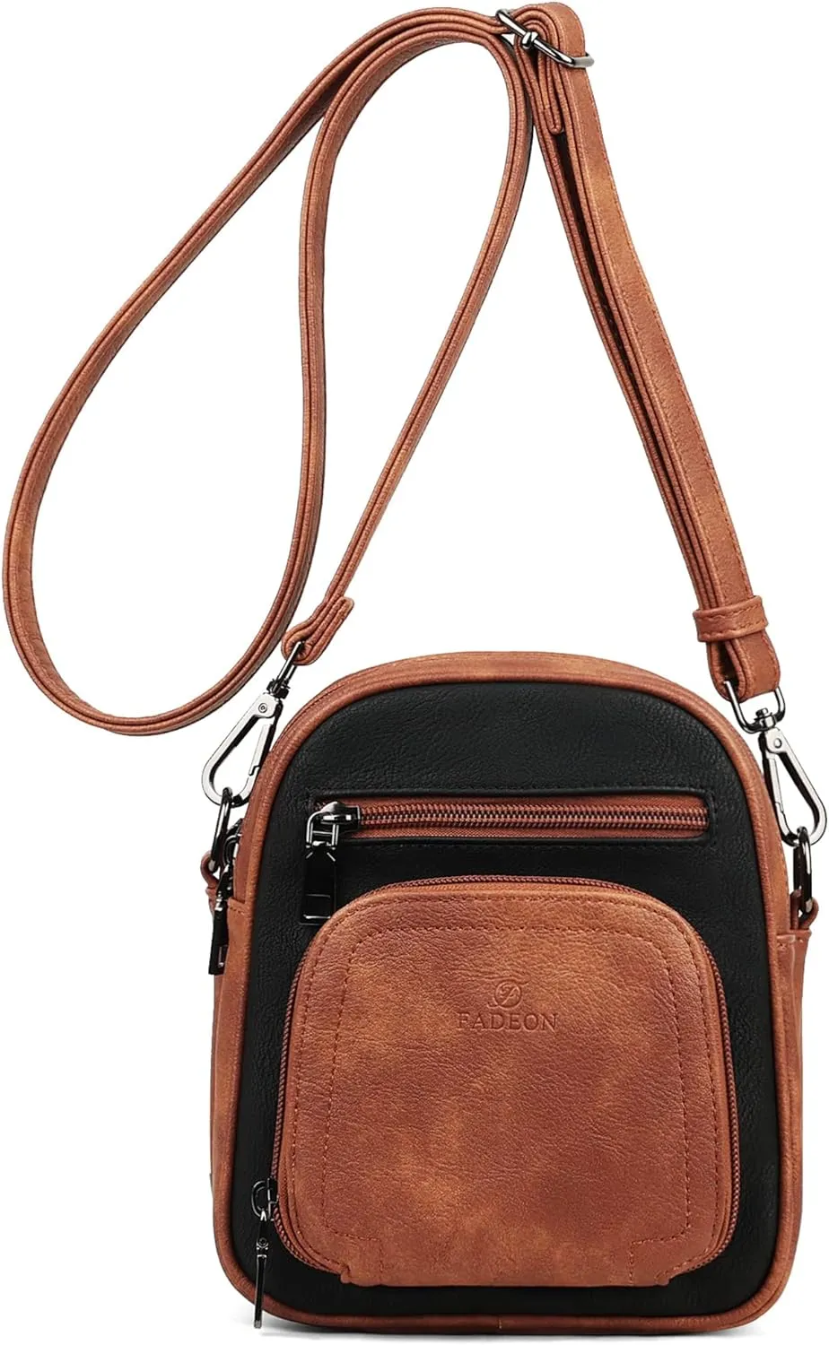 FADEON Small Purses for Women Crossbody Bags, Designer PU Leather Mini Cross Body Purse Travel Shoulder Bag Card Slots