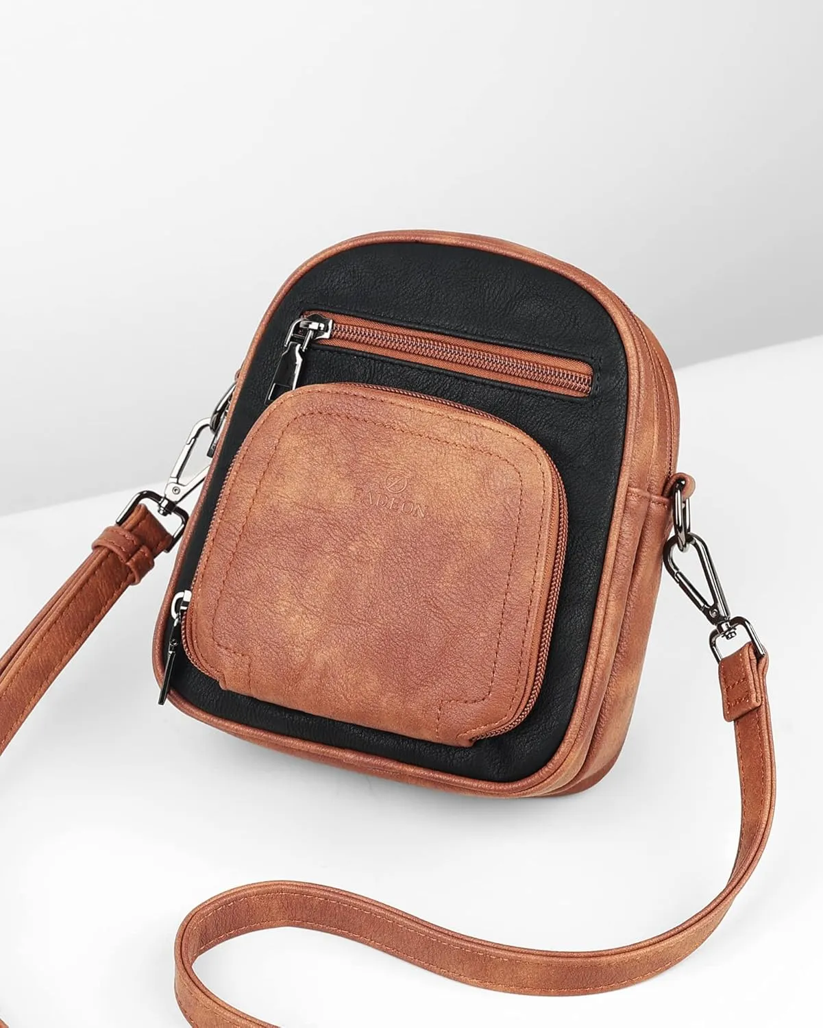 FADEON Small Purses for Women Crossbody Bags, Designer PU Leather Mini Cross Body Purse Travel Shoulder Bag Card Slots