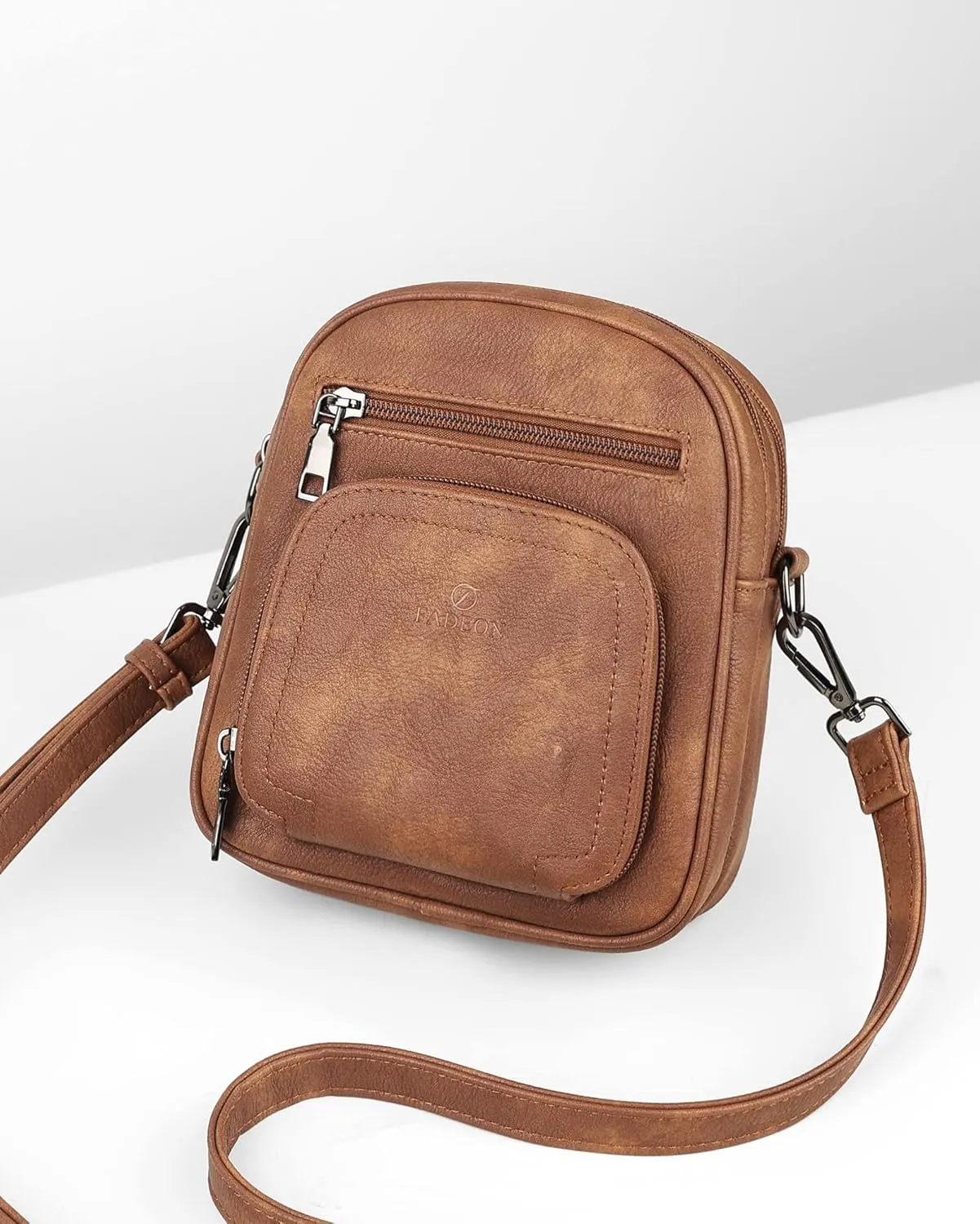FADEON Small Purses for Women Crossbody Bags, Designer PU Leather Mini Cross Body Purse Travel Shoulder Bag Card Slots
