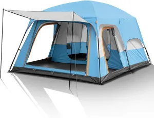 Family Camping Bell Tent 4 Season Luxury Outdoor Camping and Glamping Yurt Tent for Camping Hiking Christmas Party