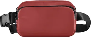 Fanny Pack for Women Men with Zipper Brown Fashion Waist Pack, Small Cross Body bags for Running,Hiking,Cycling,Travel 20833