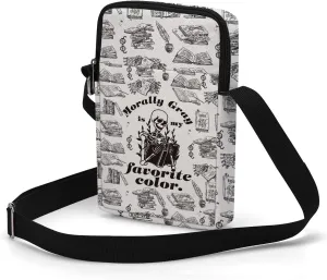 Fantasy Novel Cross Body Bag Magic Mouse Wizard Stuff Phone Bag Book Lovers Gifts Preppy Anime Shoulder Bag