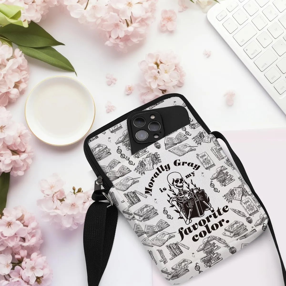 Fantasy Novel Cross Body Bag Magic Mouse Wizard Stuff Phone Bag Book Lovers Gifts Preppy Anime Shoulder Bag