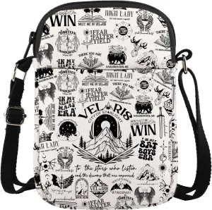 Fantasy Novel Inspired Gift To The Stars Who Listen And The Dreams That Are Answered Crossbody Bag Gift for Book Lovers