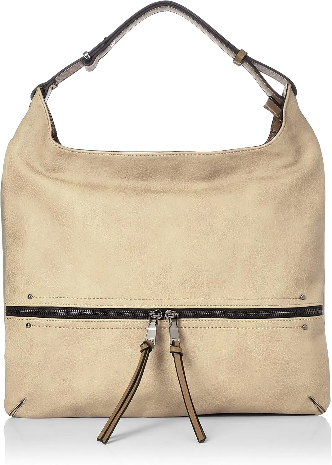 Fanuel A2242-1 Women's Bag, Uneven Dyed, Two-Divider, Vertical, Stylish, Commuting to Work, Going Out, Gray