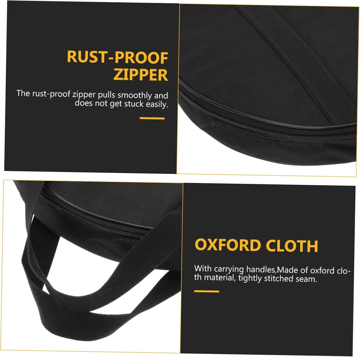 FAVOMOTO High-grade Gong Bag Cymbal Holder Travel Drum Set Case Cross-body Carrying Case Scratch-resistant Material
