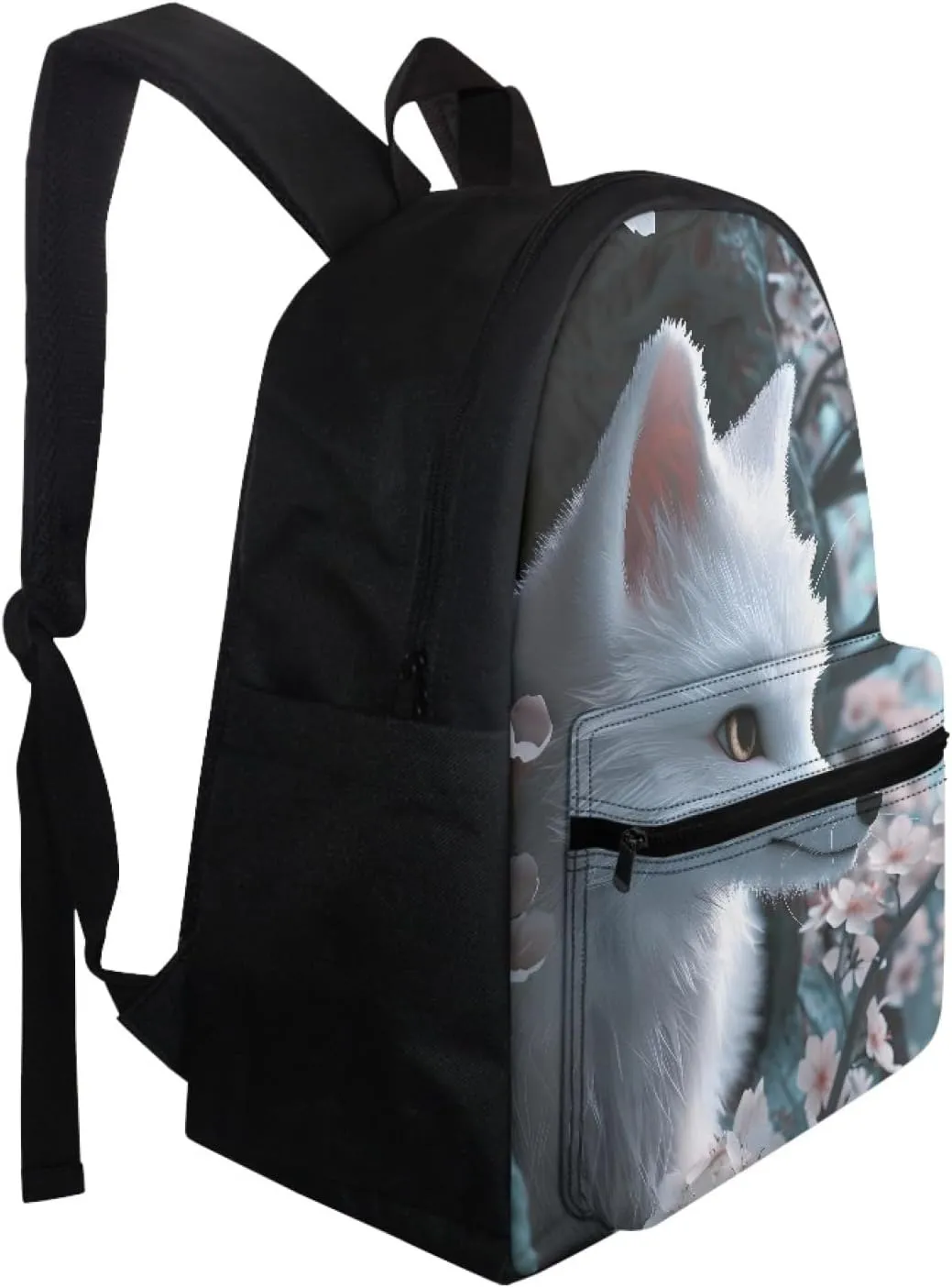 Fire Anger Fox Print Backpack School Bag for Boy Girl Men Women Large Capacity Book Bag Travel Daypack Rucksack,Fox 03
