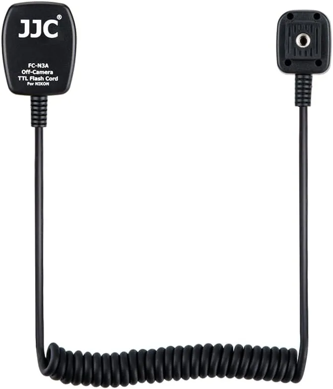 Flash TTL Cord JJC Off-Camera Flash Hot Shoe Cord for Nikon Z5 Z6 Z6II Z7 Z7II D6 D5 D780 D850 D810 D750 D500 D7500 D7200 D5600 D5500 D5300 D3500 D3400 Replaces Nikon SC-28 Cord -1.3m