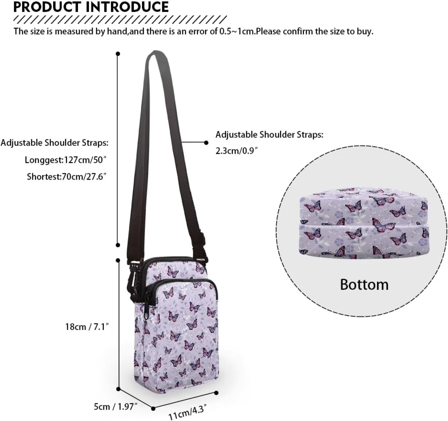 Flashideas Crossbody Bags for Women Cell Phone Shoulder Bag Storage Organizer for Purse Chest Bag for Travel