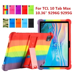 For Tcl 10 Tab Max 9296g 10.36 Inch Kids Safe Silicone Kickstand Cover for Tcl Tab Max 4g 9295g 9296g 9295 10.4 Inch