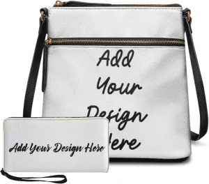 FOR U DESIGNS Travel Crossbody Bags for Women Leather Hobo Bags St. Patrick's Day Green Leaves Purse and Wallet Set