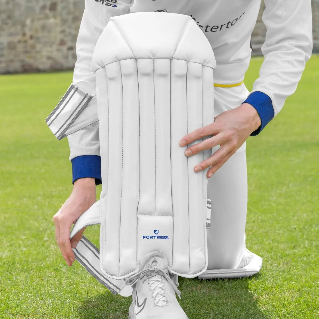 FORTRESS Original Wicket Keeper Pads [Kids, Youth & Adult Sizes] | Cricket Pads