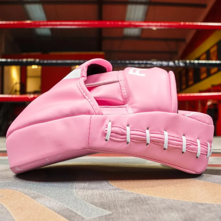 FORZA Boxing Focus Pads | Curved PU Leather Strike Mitts with Shock-Absorbing Foam – Premium Training Gear for Boxing, Kickboxing, and MMA