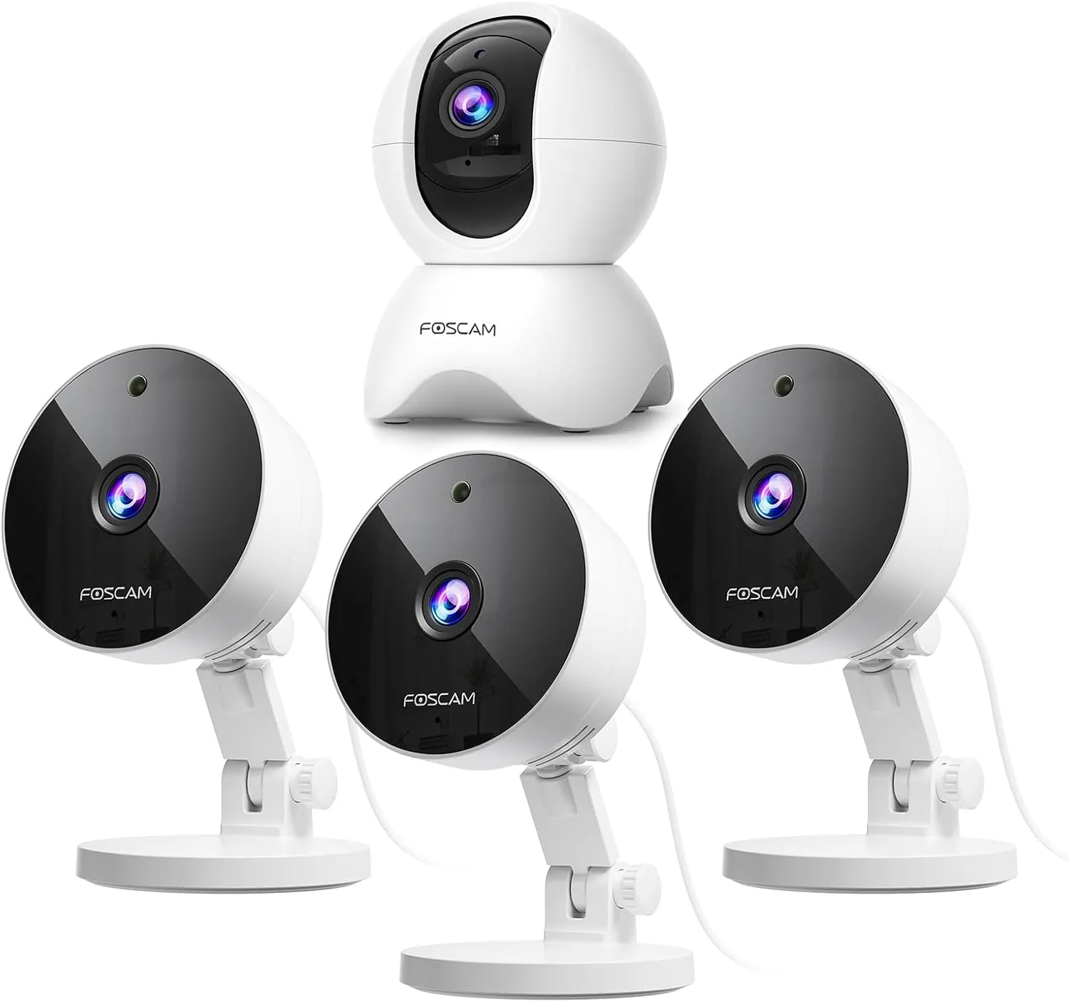 FOSCAM 3K 5MP WiFi Pet Cameras for Home Security, 3K 5MP Security Camera Indoor/Outdoor, Magnetic Mini Dog/Cat/Pet/Baby Camera