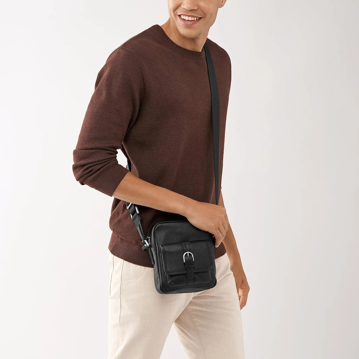 Fossil Courier Bag, Hayes Mink