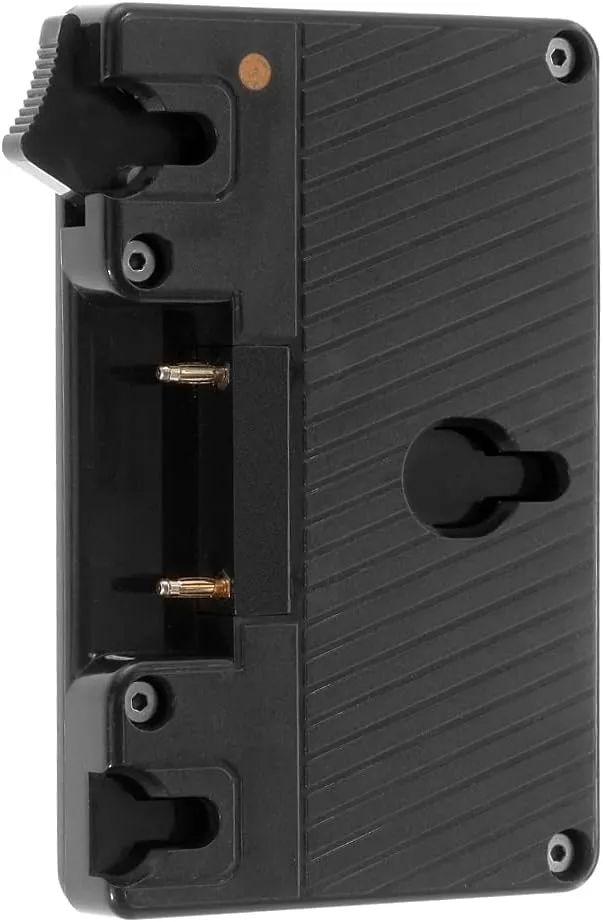 Foto4easy V-Mount Battery Adapter Converter Plate for Anton Bauer Gold Mount Battery to V Mount Battery with 16.8V D-Tap Output for Panasonic Camcorder Camera LED Light Camera Field Monitor