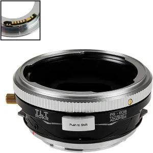 Fotodiox Pro TLT ROKR Tilt/Shift Lens Mount Adapter Compatible with Pentacon 6 (Kiev 60) Lenses on Canon EOS EF and EF-S Cameras - with Gen10 Focus Confirmation Chip