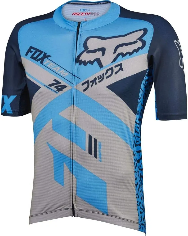 Fox Ascent Pro Short Sleeve Jersey Large Blue/Black