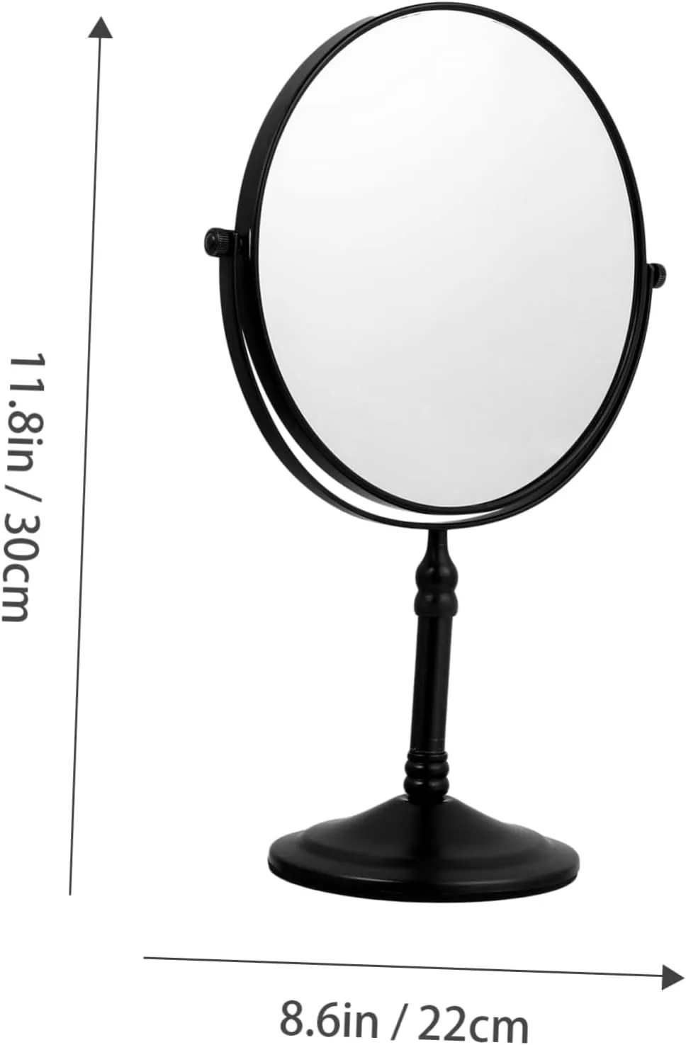 FRCOLOR Double-Sided 3X Magnifying Mirror Led Lighted Makeup Mirror Swivel Dresser Tabletop Perfect for Application and Beauty Use