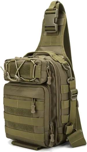 Fshing Gear Backpack Tackle Bag Multifunctional Water-Resistant Single Shoulder