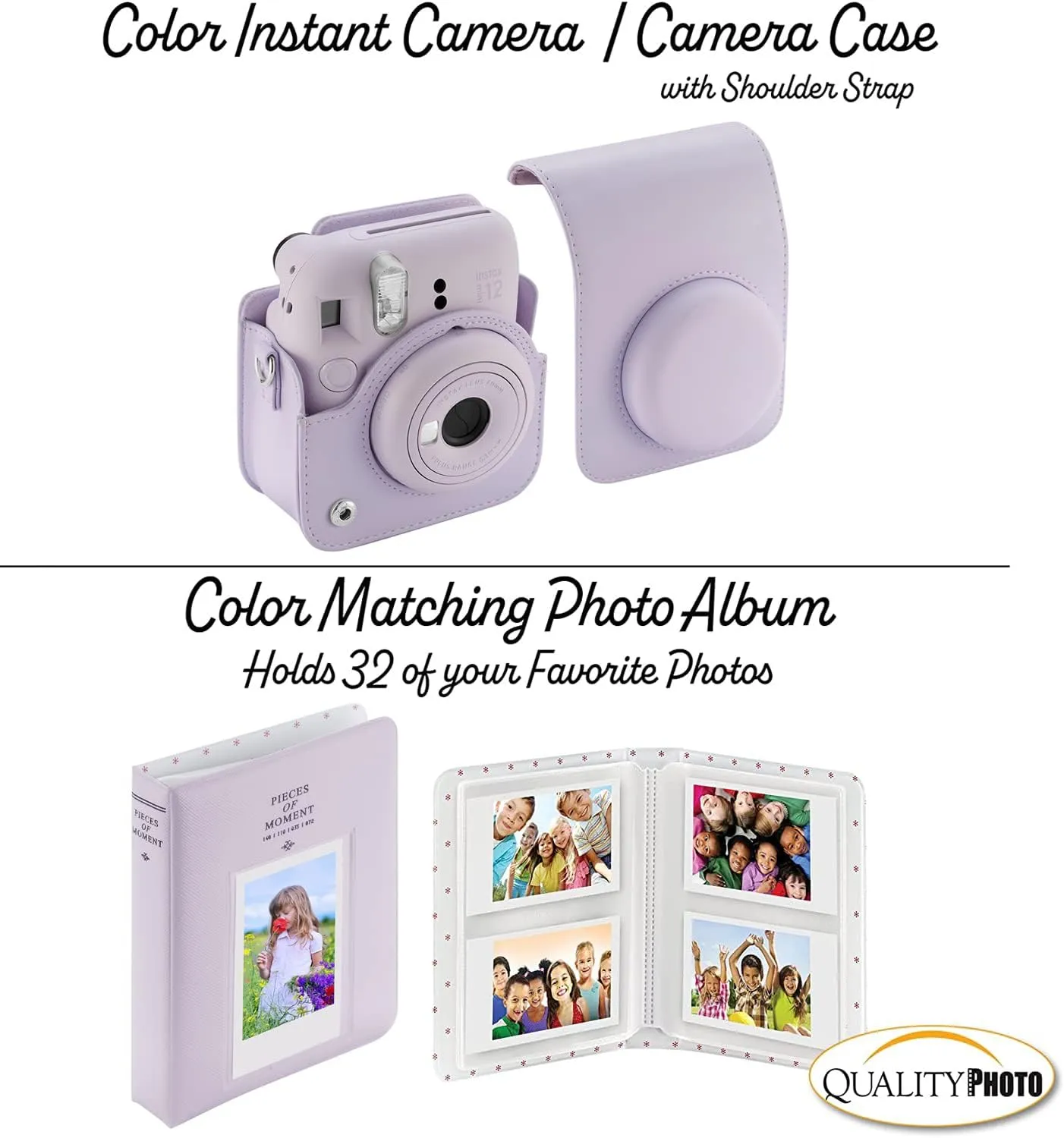 Fujifilm Instax Mini 12 Instant Camera   60 Photo Prints   Accessories, Lilac Purple