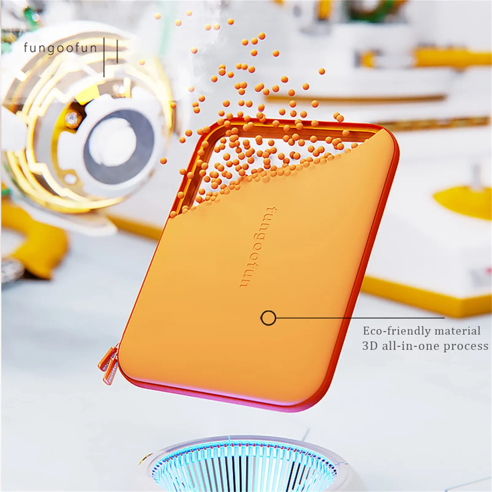 Fungoofun 13" Water proof laptop sleeve- Yellow
