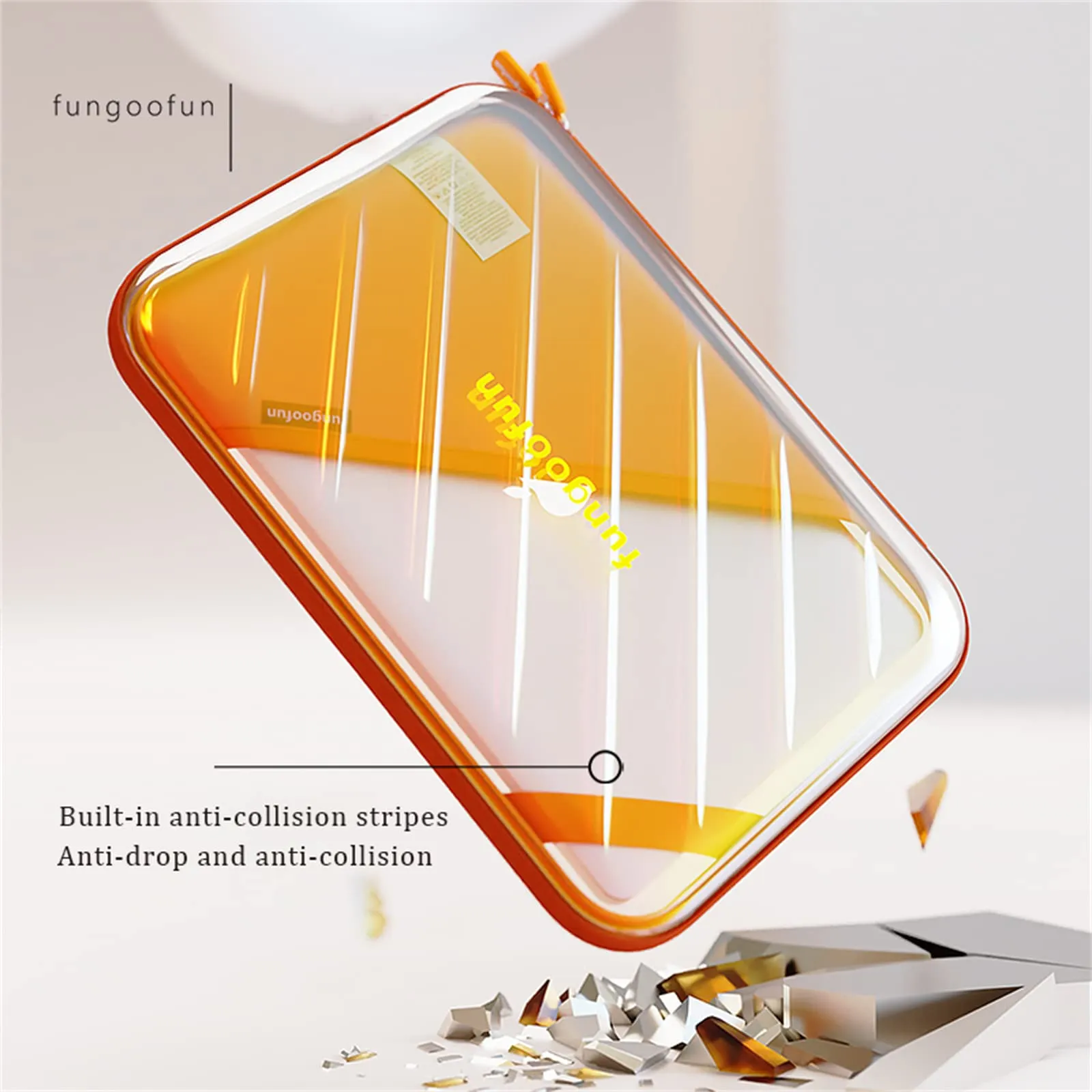 Fungoofun 13" Water proof laptop sleeve- Yellow