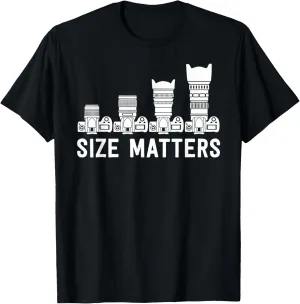Funny Photography T-Shirt - Lens Size Matters T-Shirt