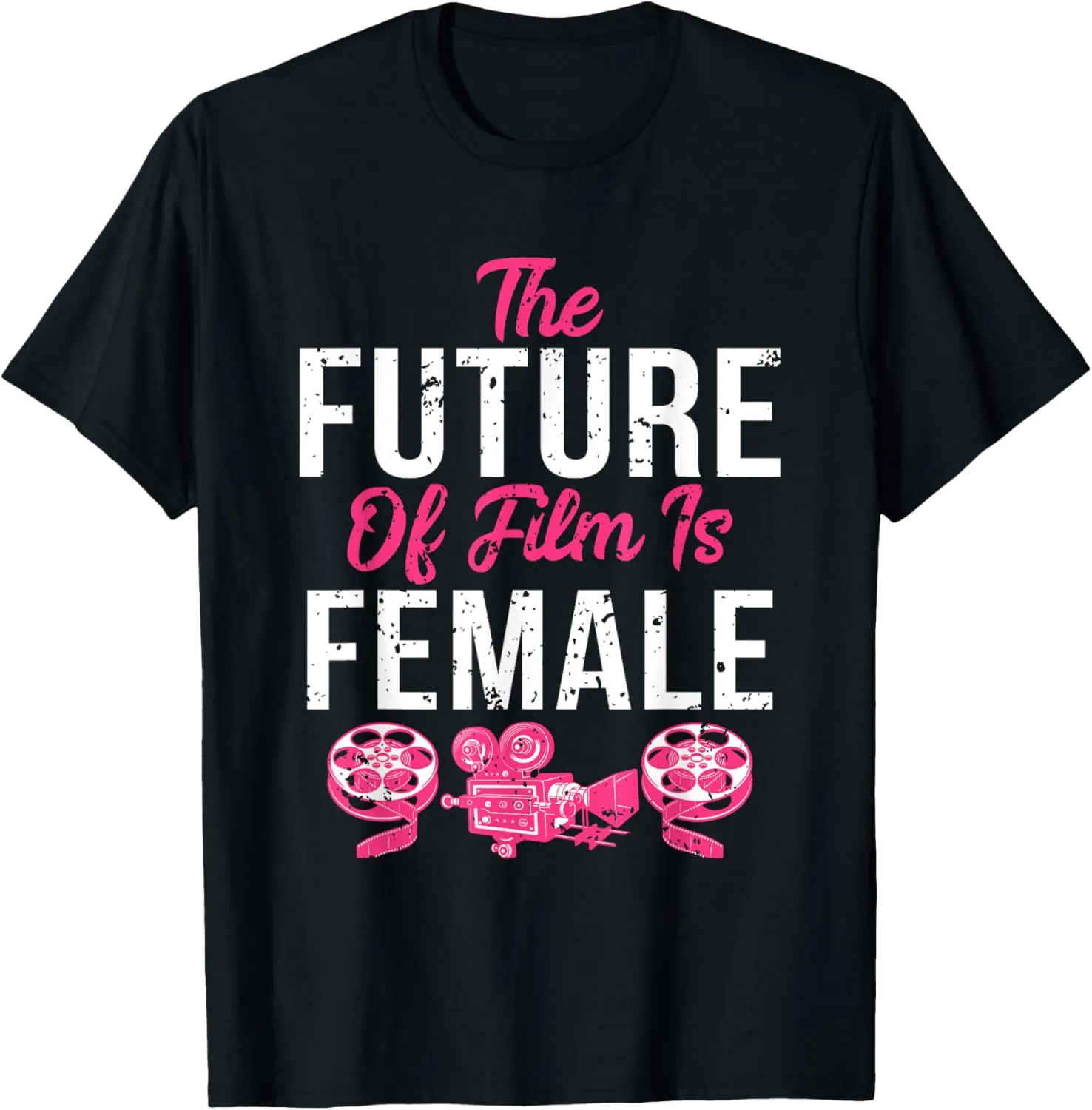 Funny Retro Vintage Filmmaker Future of Film is Female T-Shirt