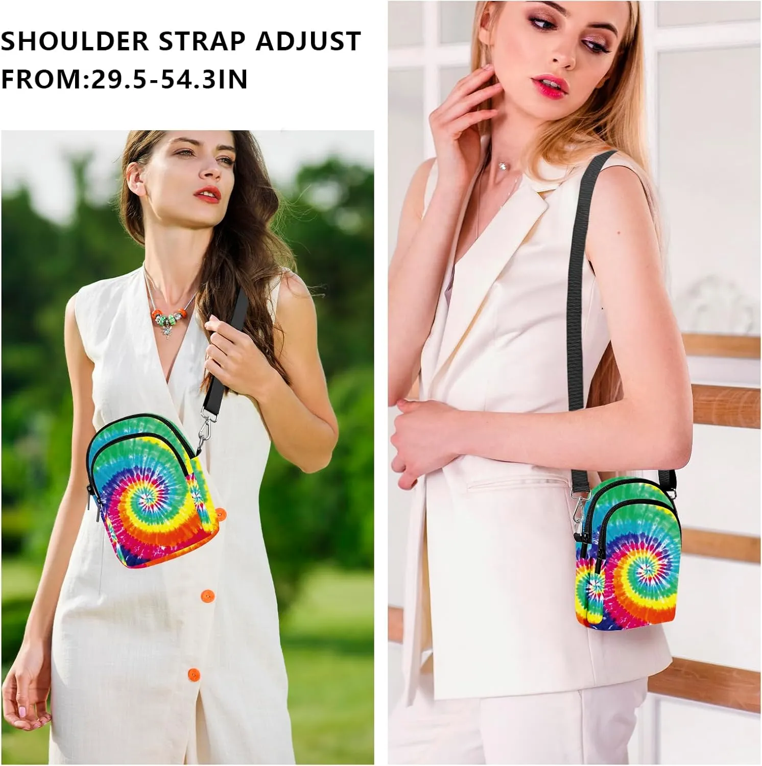 FyLybois Crossbody Bags for Women Cell Phone Purse Lightweight Adjustable Shoulder Handbags Wallet with Card Slots