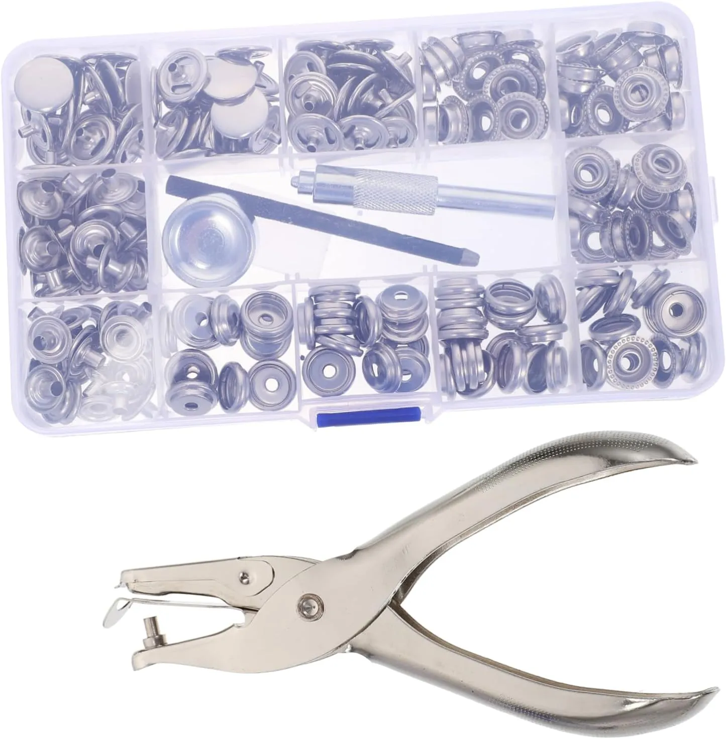 Gadpiparty 1 Set DIY Snap Fasteners of Buttons with Tools for Clothing Repair Craft Projects Jackets Bags and Accessories
