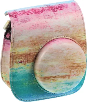 Gadpiparty Pu Leather Instant Camera Bag Case Small Camera Case Shoulder Strap Waterproof Travel Pouch for 11