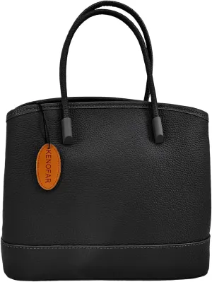 Genuine Leather Medium Tote Bag for Women, Casual Satchel, and Spacious Straps Shoulder Bag