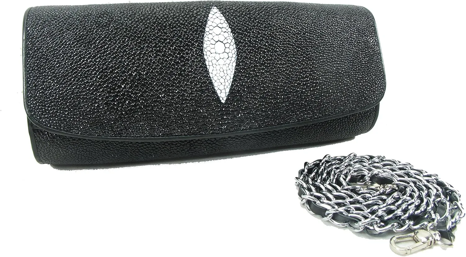 Genuine Stingray Skin Leather Shoulder Cross Body Bag Purse