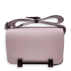 Geta Mauve Pale/Rouge Sellier in Chevre Mysore, Palladium hardware