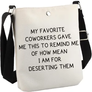GJTIM Coworker Moving Away Gift Work Friend Leaving Farewell Gift Work Bestie Makeup Bag