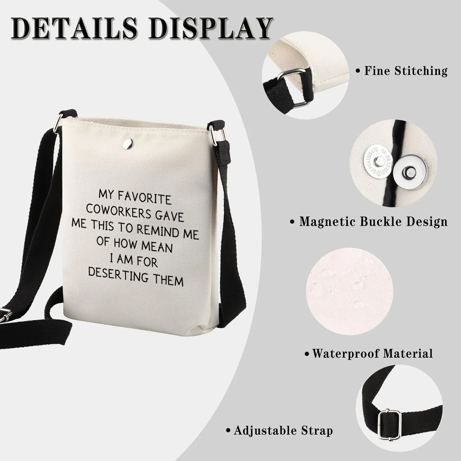 GJTIM Coworker Moving Away Gift Work Friend Leaving Farewell Gift Work Bestie Makeup Bag