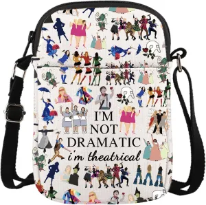 GJTIM Musical Gift Theatre Bag I'm Not Dramatic I'm Theatrical Musical Theatre Gift Zipper Pouch