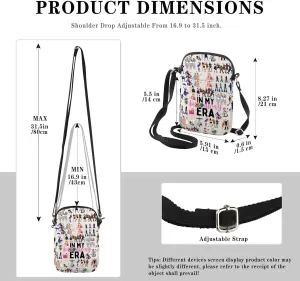 GJTIM Musical Gift Theatre Bag In My Musical Era Musical Theatre Gift Musical Zipper Pouch Crossbody Bag (BWayEra CB)