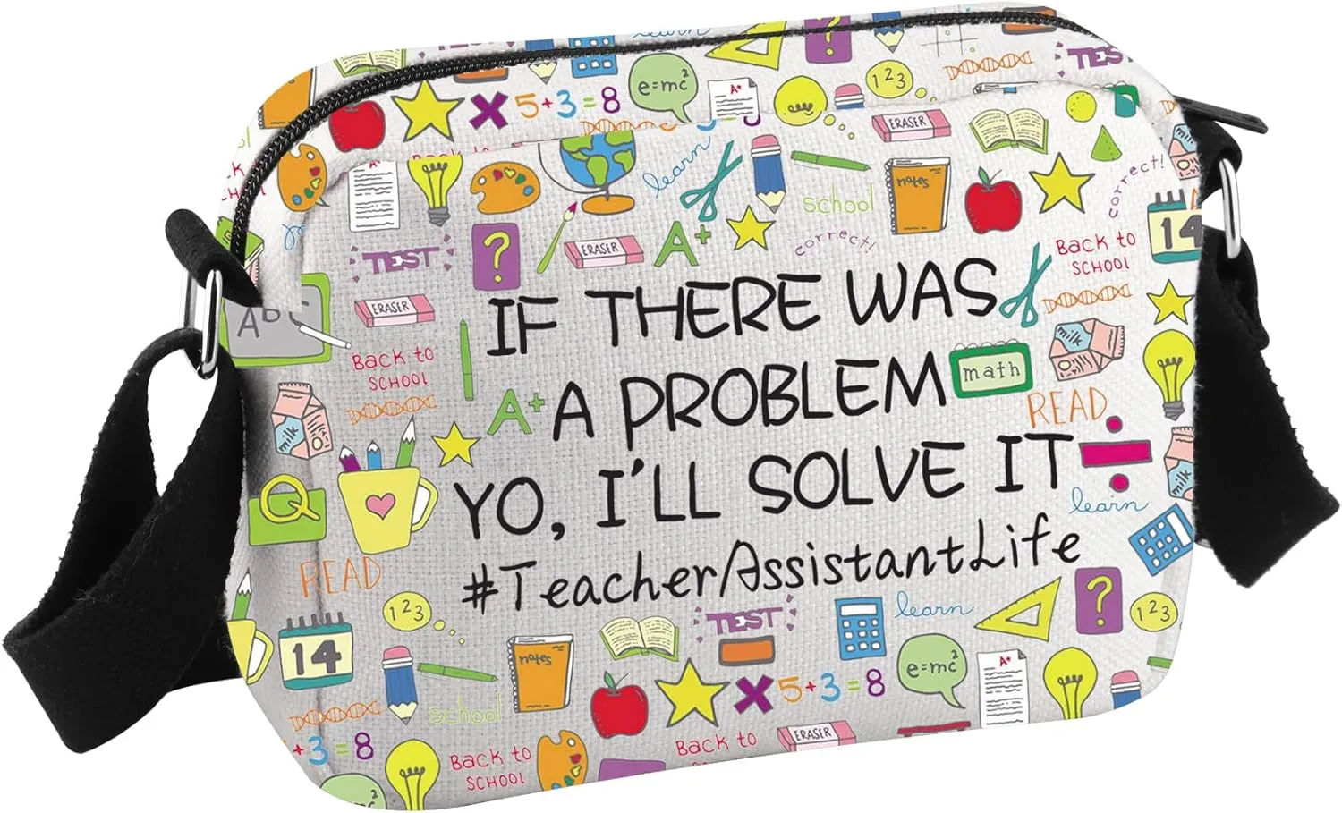 GJTIM Teaching Assistant Gift Teacher's Aide Gift Teacher Appreciation Gift Teacher Assistant Crossbody Bag