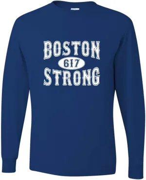 Go All Out Adult Boston Strong 617 Long Sleeve T-Shirt