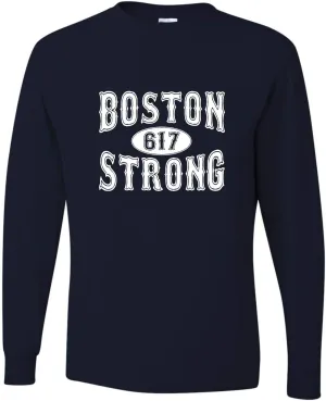 Go All Out Adult Boston Strong 617 Long Sleeve T-Shirt
