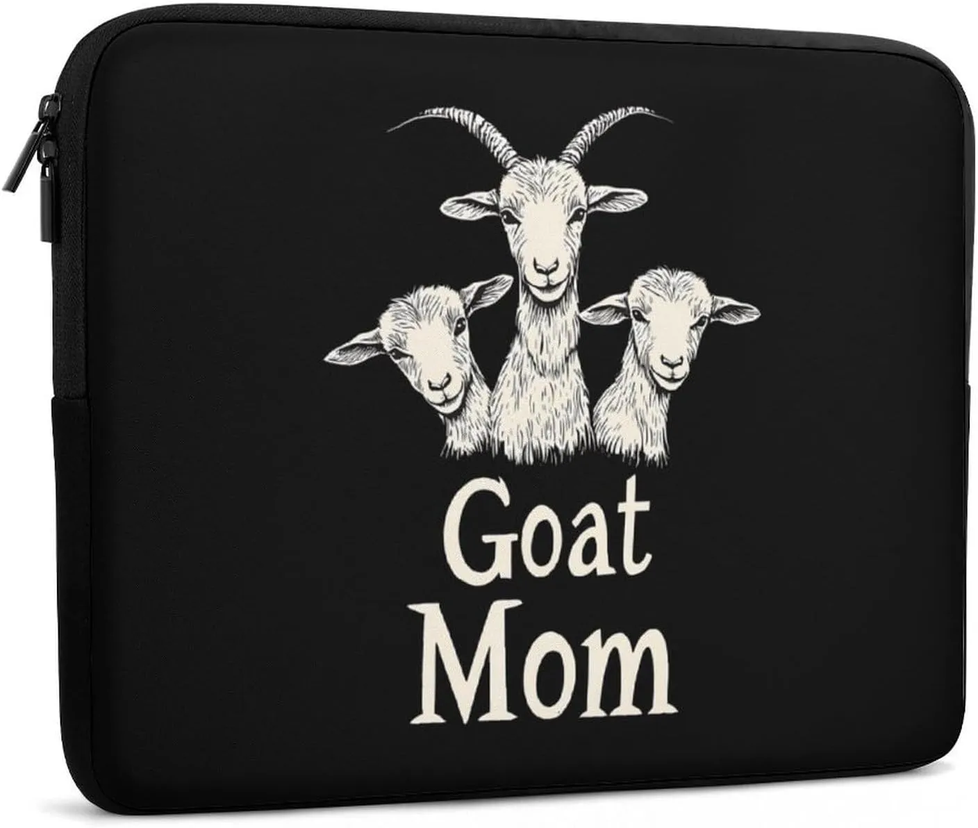 Goat Mom Casual Laptop Bag Sleeve Cover Computer Carrying Case for Office Travel 10inch