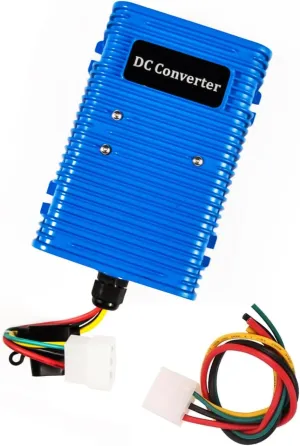 Golf Cart Voltage Reducer DC Converter 36V or 48V to 12V Compatible with E-Z-GO Club Car Yamaha (30A/350W) Waterproof Step Down Transformer