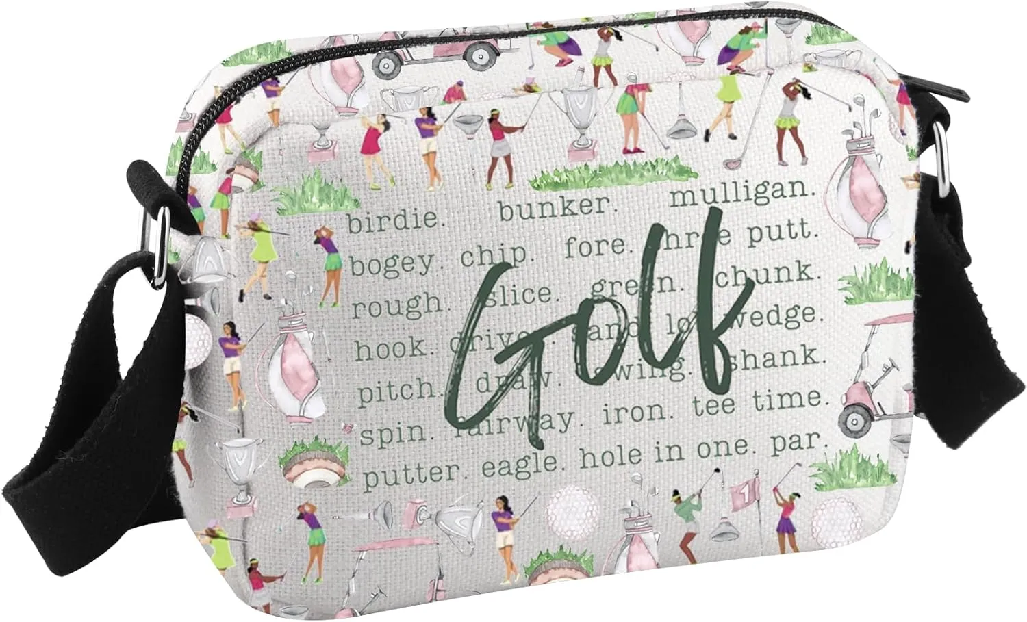Golf Crossbody Bag Golfing Gift Father's Day Golf Gift Golf Accessories Gift for Golfer Men Golf Ball Bag