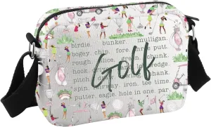 Golf Crossbody Bag Golfing Gift Father's Day Golf Gift Golf Accessories Gift for Golfer Men Golf Ball Bag