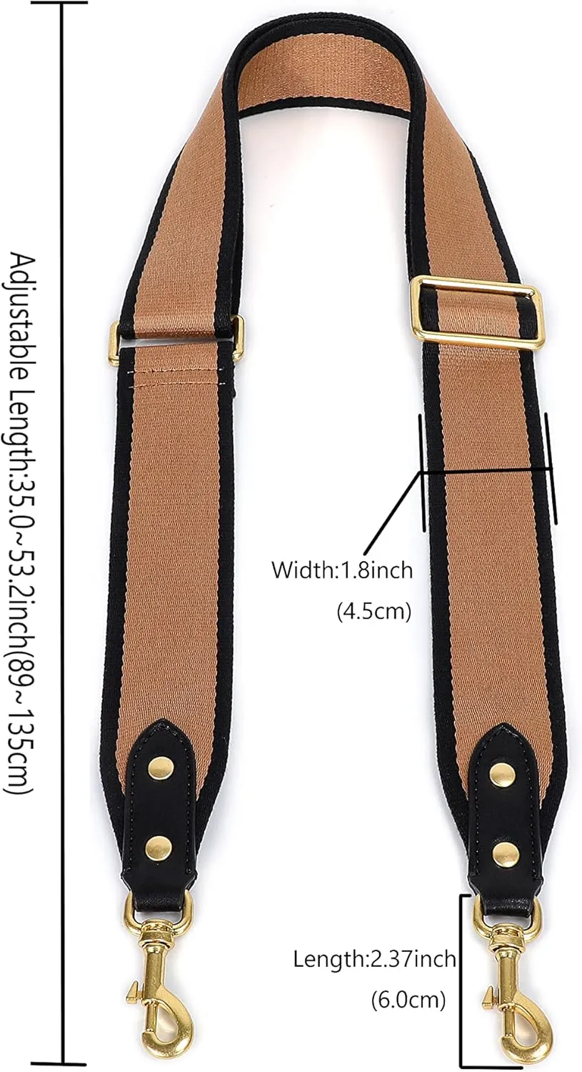 GOXTECH Purse Strap Replacement Crossbody Handbag Stripe Wide Adjustable