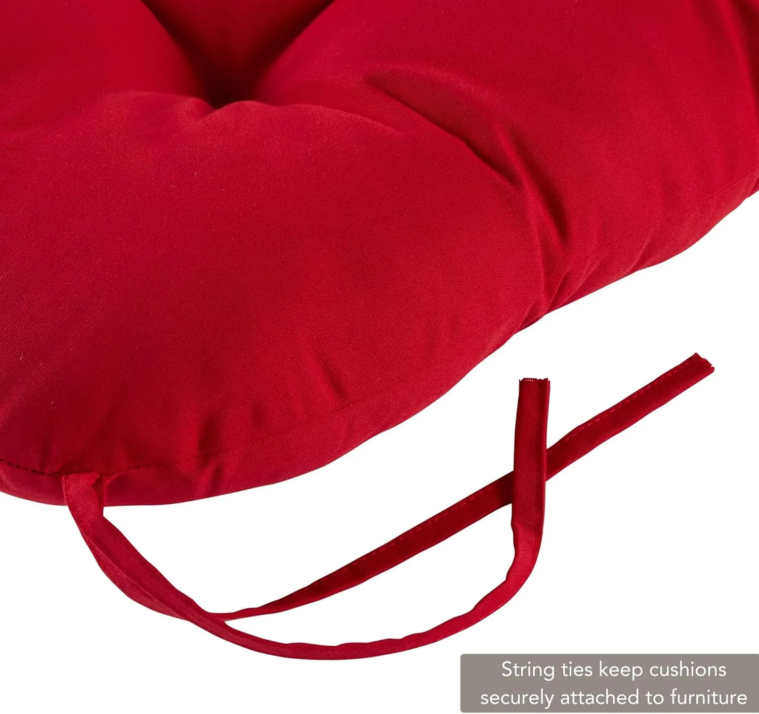 Greendale Home Fashions 20-inch Square Outdoor Sunbrella Dining Seat Cushion, 1 Count (Pack of 1), Canvas Jockey Red