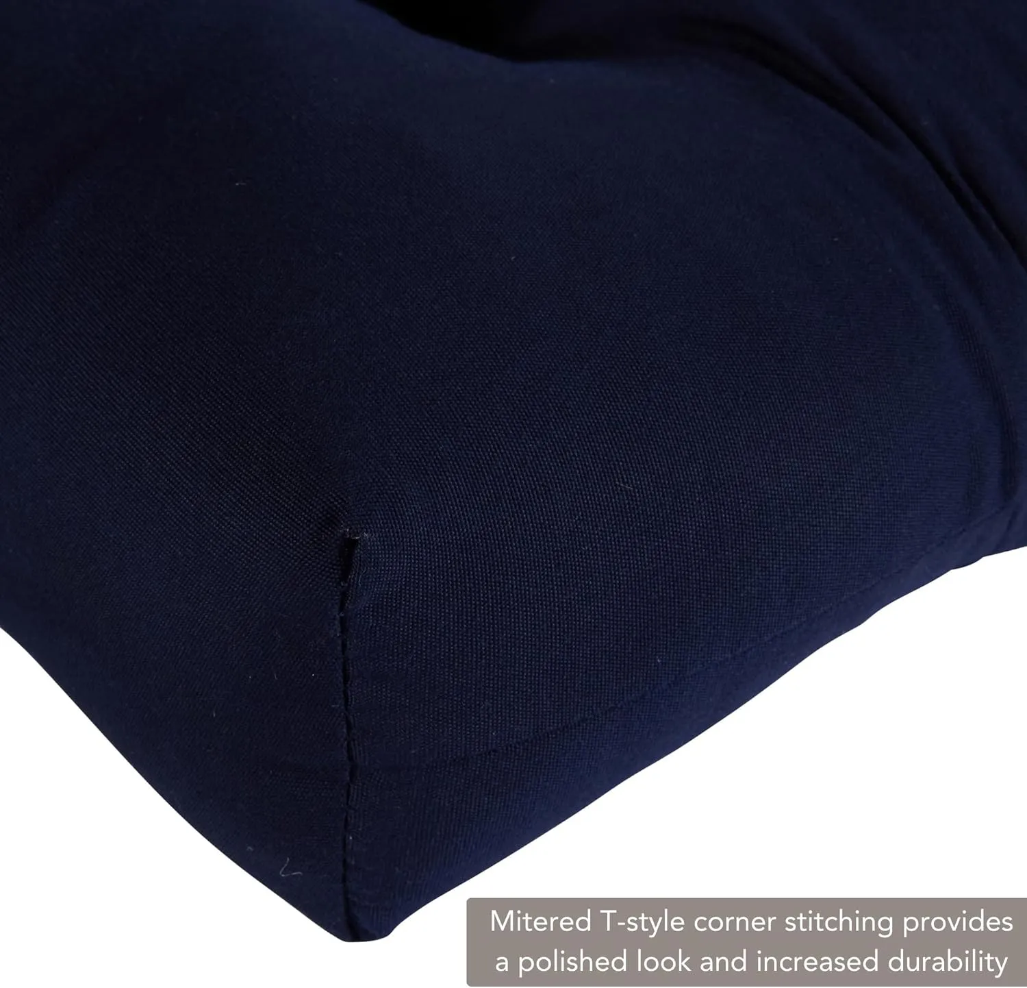 Greendale Home Fashions Outdoor 44 x 17-inch Sunbrella Swing/Bench Cushion, Canvas Navy