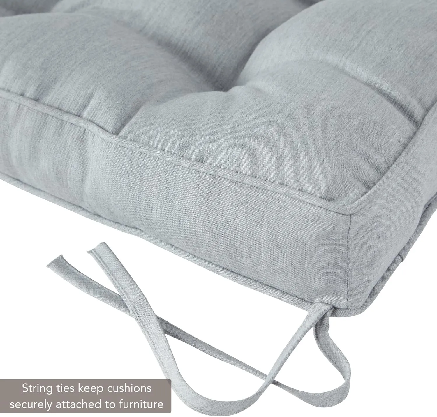 Greendale Home Fashions Outdoor 51 x 18-inch Sunbrella Bench Cushion, Canvas Granite
